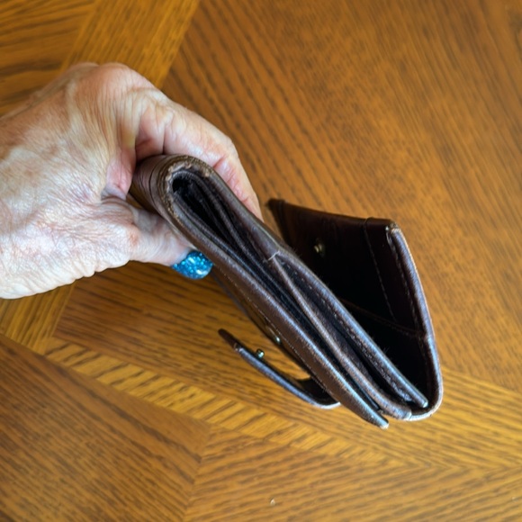 Guccissima French Flap Wallet Brown Leather Gold Hardware. Authentic - Picture 14 of 15